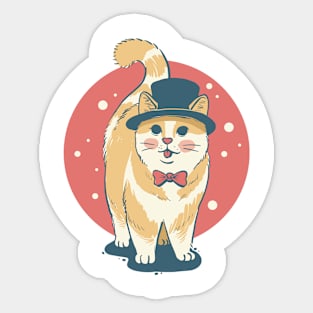 cool cat ever Sticker